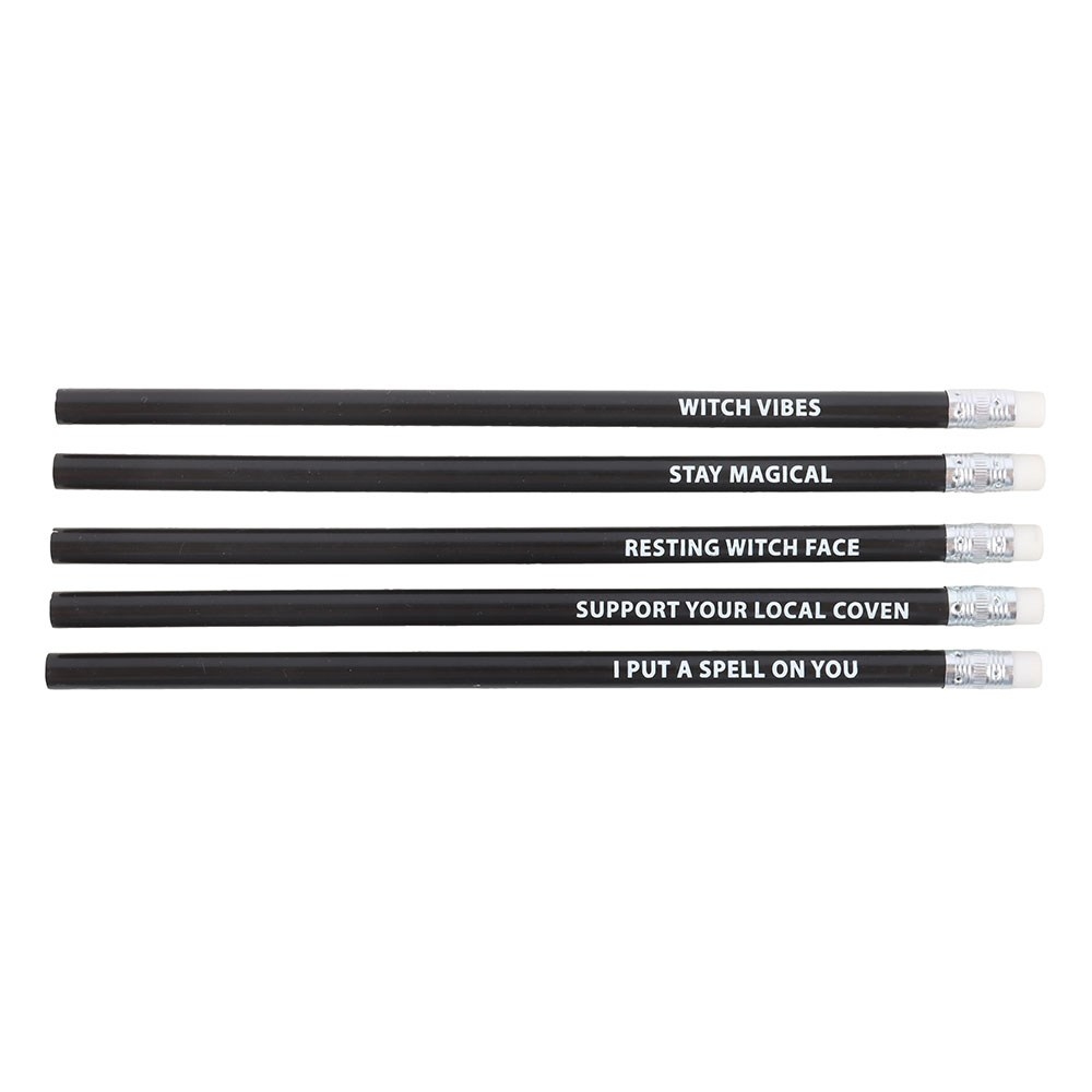 Something Different - The Coven Club Set of 5 Witchy Pencil - Multicolours